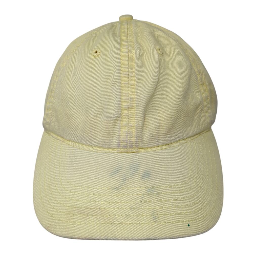 ITC Slideback Baseball Cap Yellow One Size Adjustable 6 Panel Blank